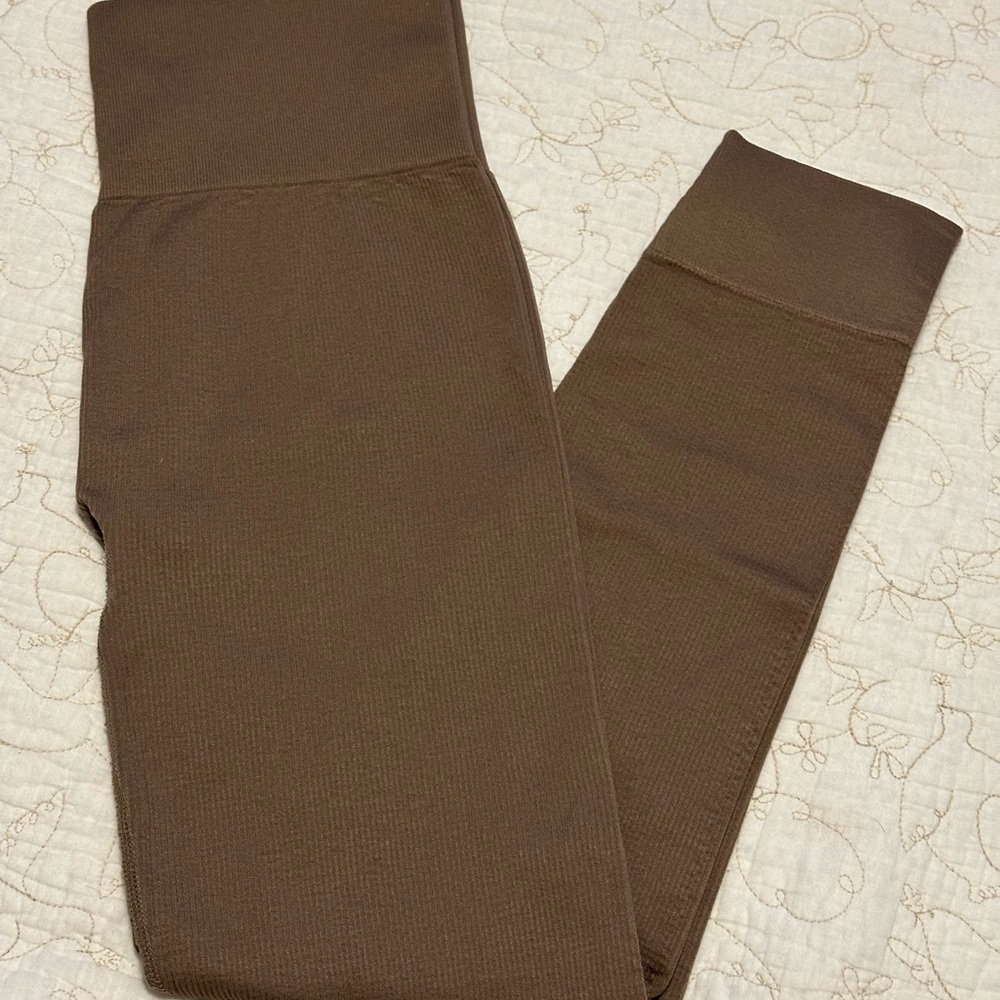 Madewell Seamless Ribbed High-Waisted 7/8 Leggings